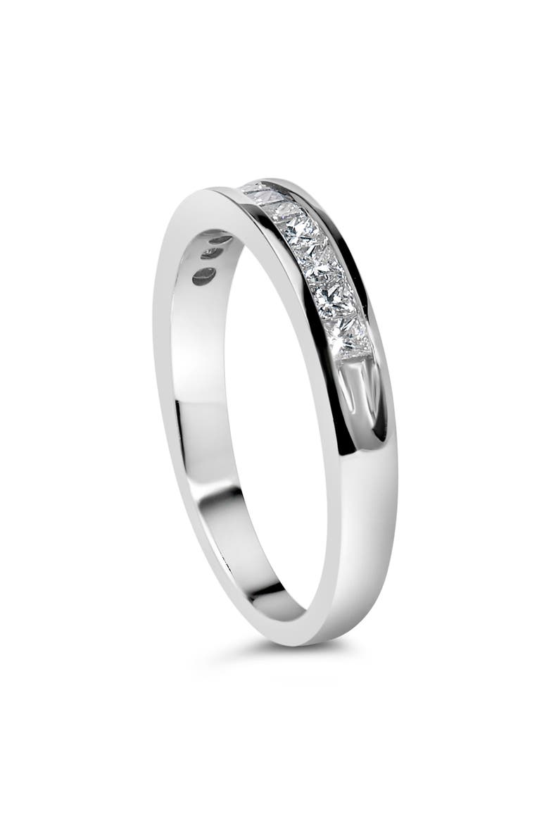 IGI Certified 18K Gold 1/2Ctw Diamond Half Eternity Wedding Ring, Alternate, color, White Gold