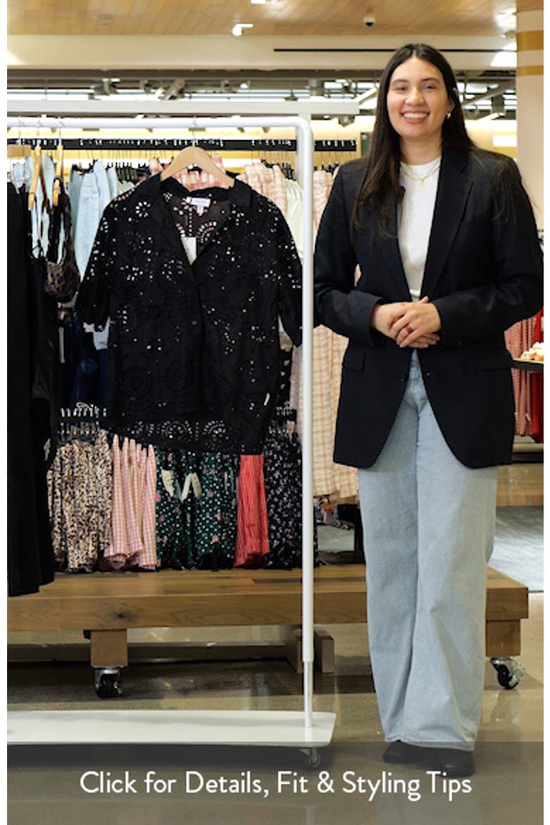 Ibiza Cotton Eyelet Cover-Up Bowling Shirt video