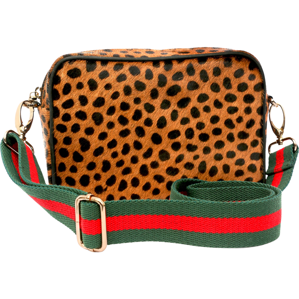 The Artisan & Company Leopard Leather Camera Bag
