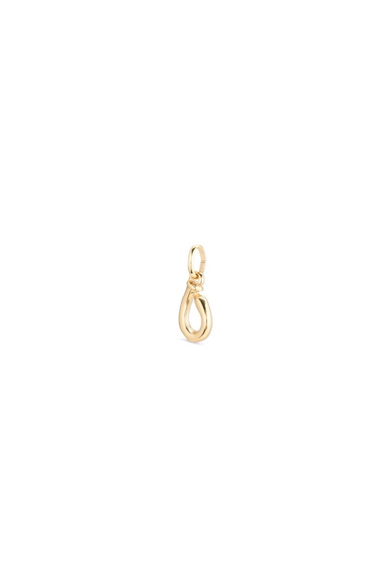 18K Gold-Plated Letter O Charm, Alternate, color, Gold
