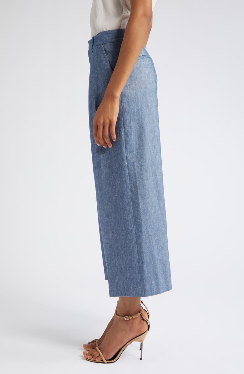 Alice + Olivia Pompey High Waist Culottes, Alternate, color, 