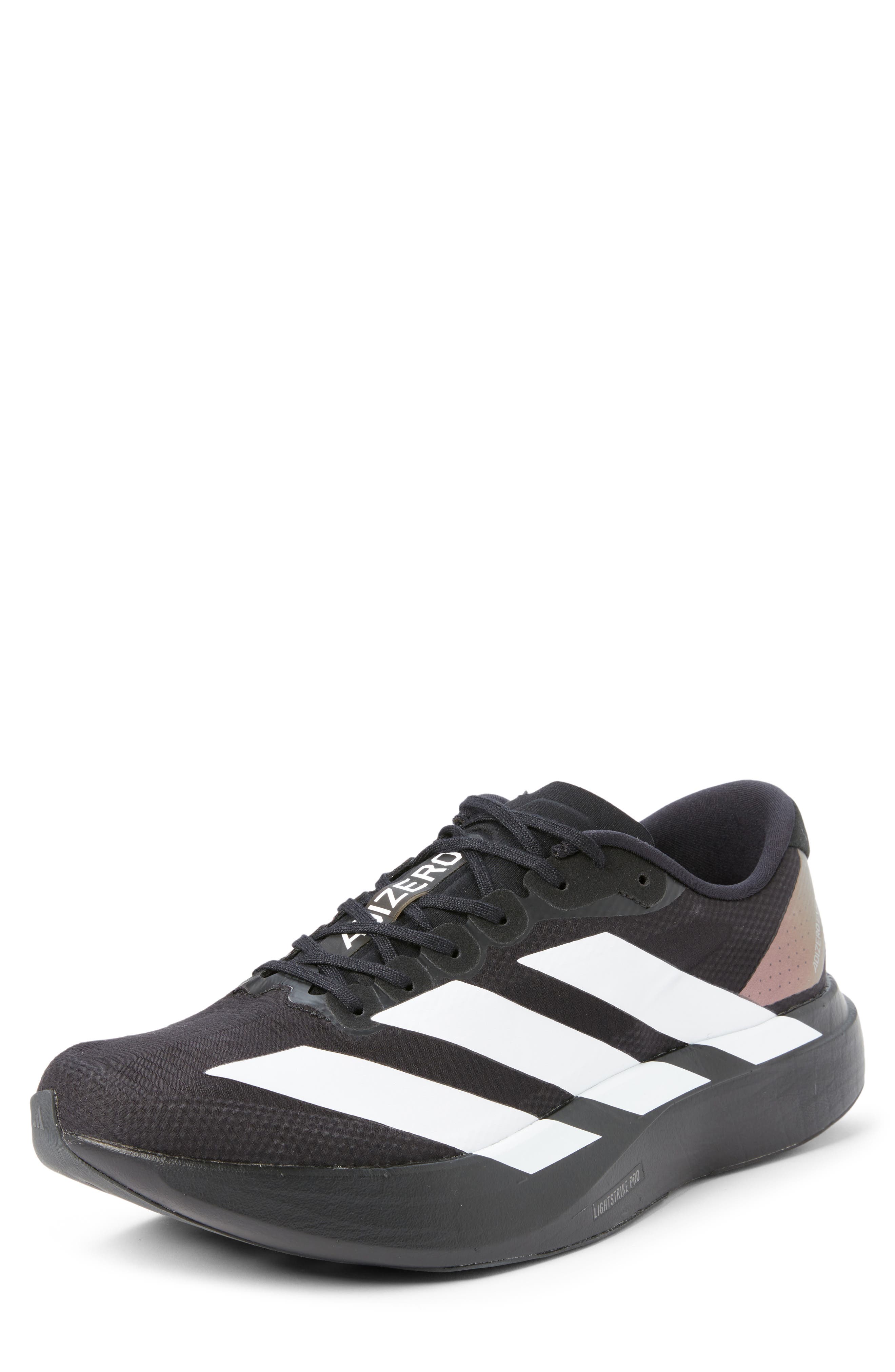 adidas Adizero Evo SL Running Shoe, Main, color, Core Black/ White/ Carbon