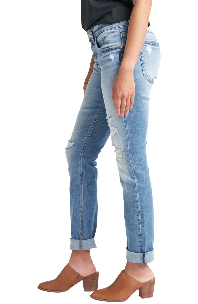 Silver Jeans Co. Beau Cuff Boyfriend Fit Jeans, Alternate, color,