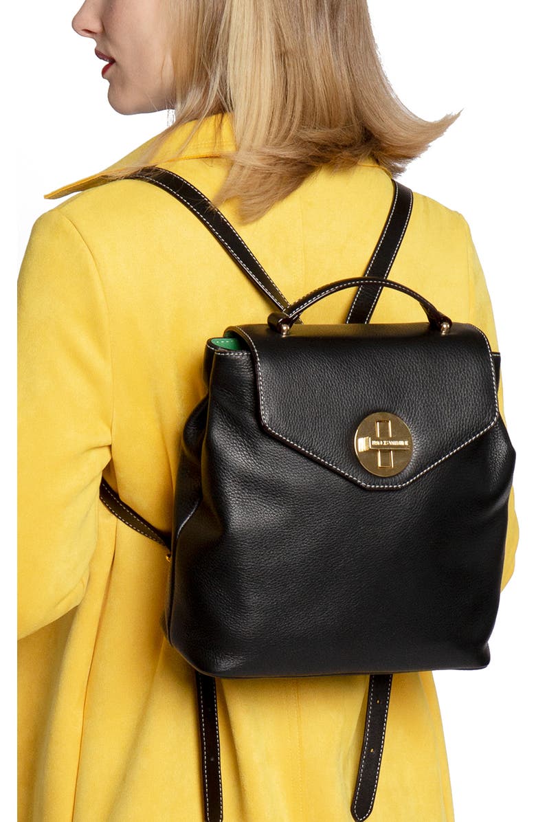 Frances Valentine Midge Leather Backpack, Alternate, color,