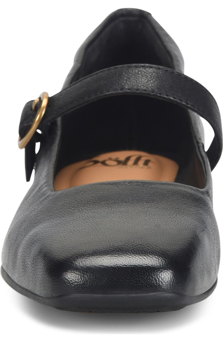 Söfft Palma Square Toe Mary Jane Flat, Alternate, color, Black