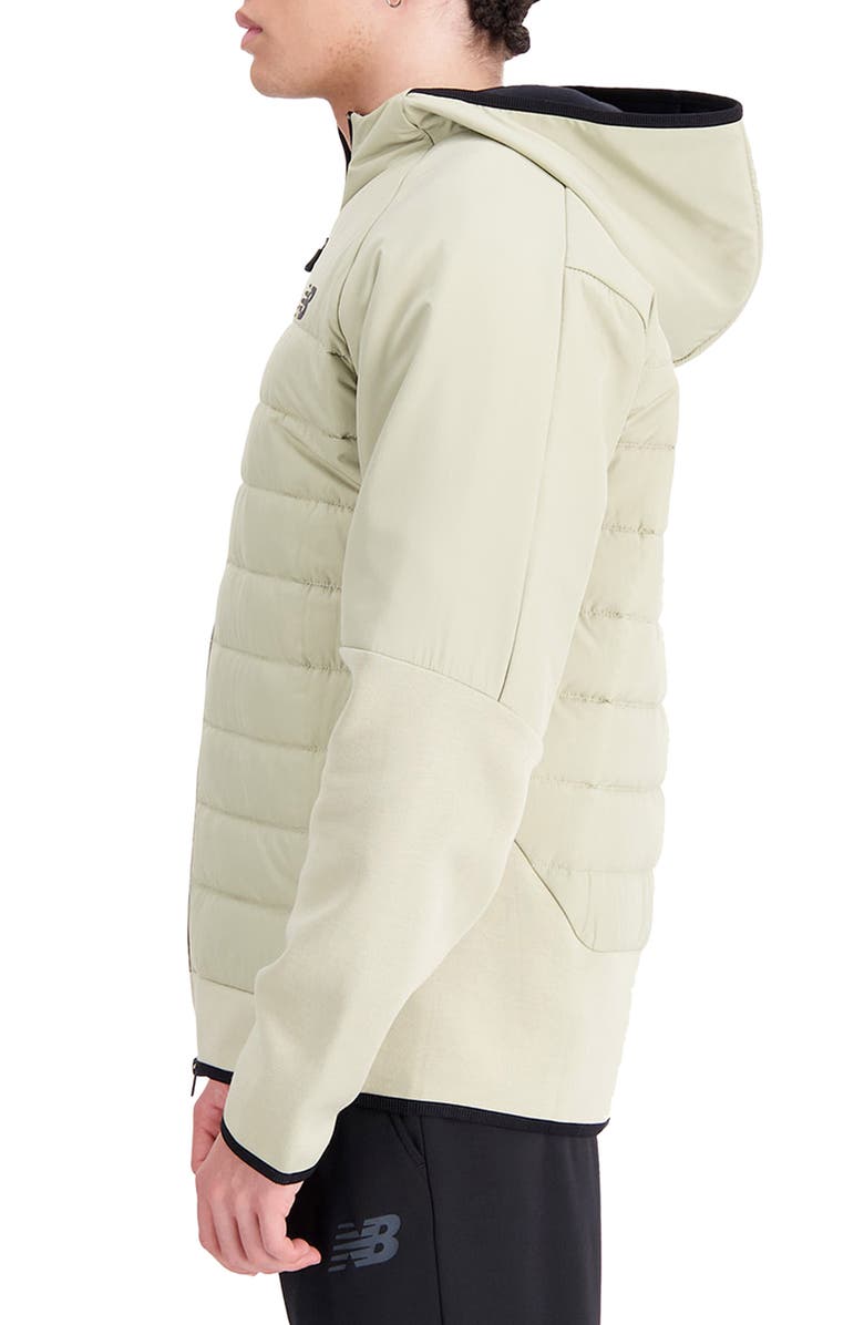 New Balance RW Tech Fleece Hooded Puffer Jacket, Alternate, color,