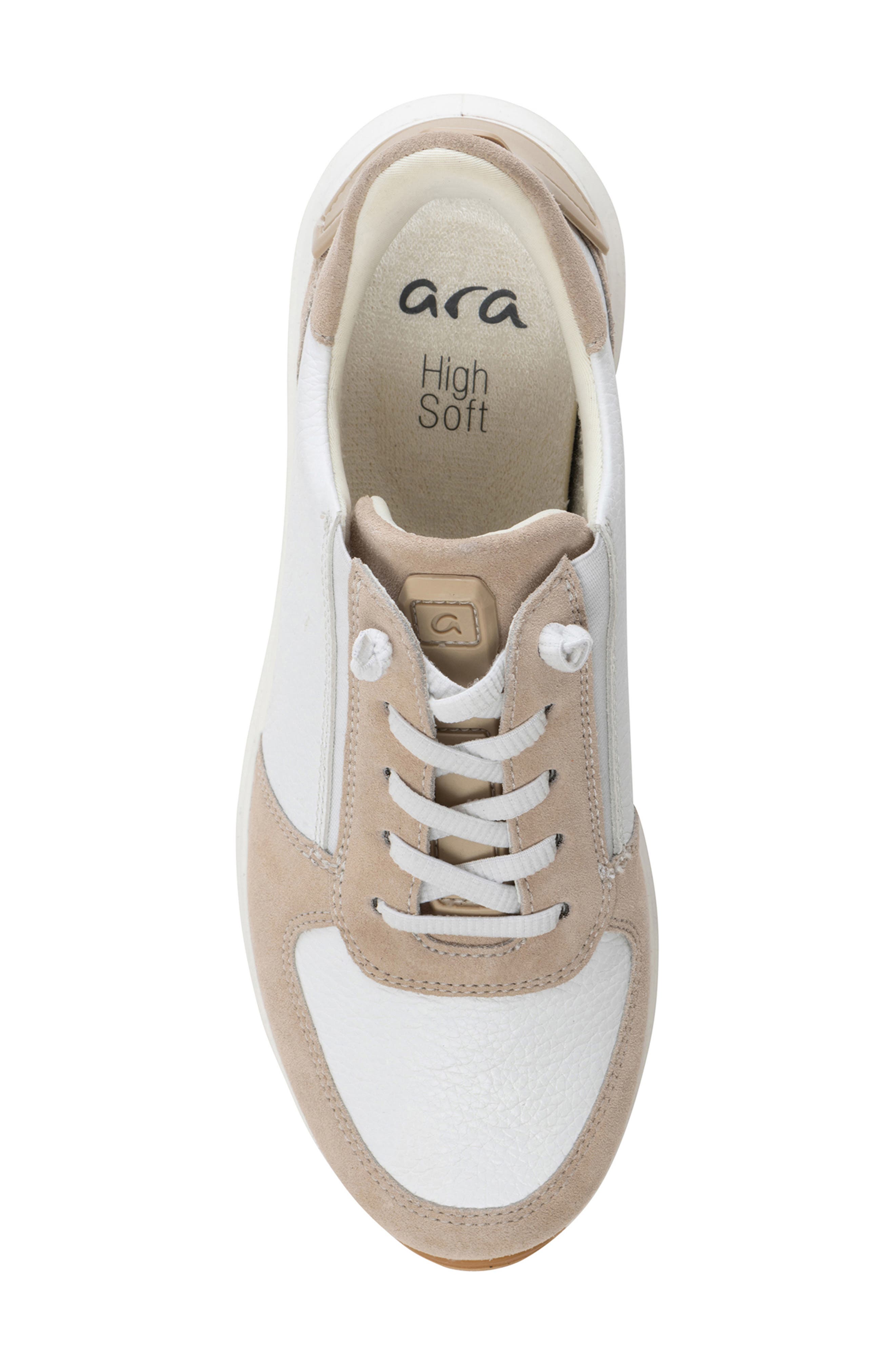 Ovation Sneaker, Alternate, color, WHITE/ SHELL
