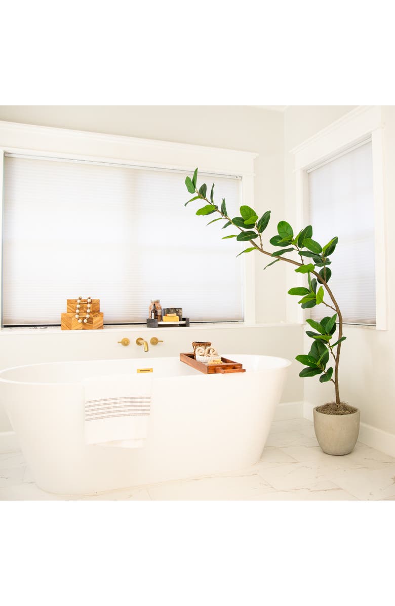 NEARLY NATURAL 7-ft Artificial Curved Trunk Audrey Ficus Tree, Alternate, color, Green