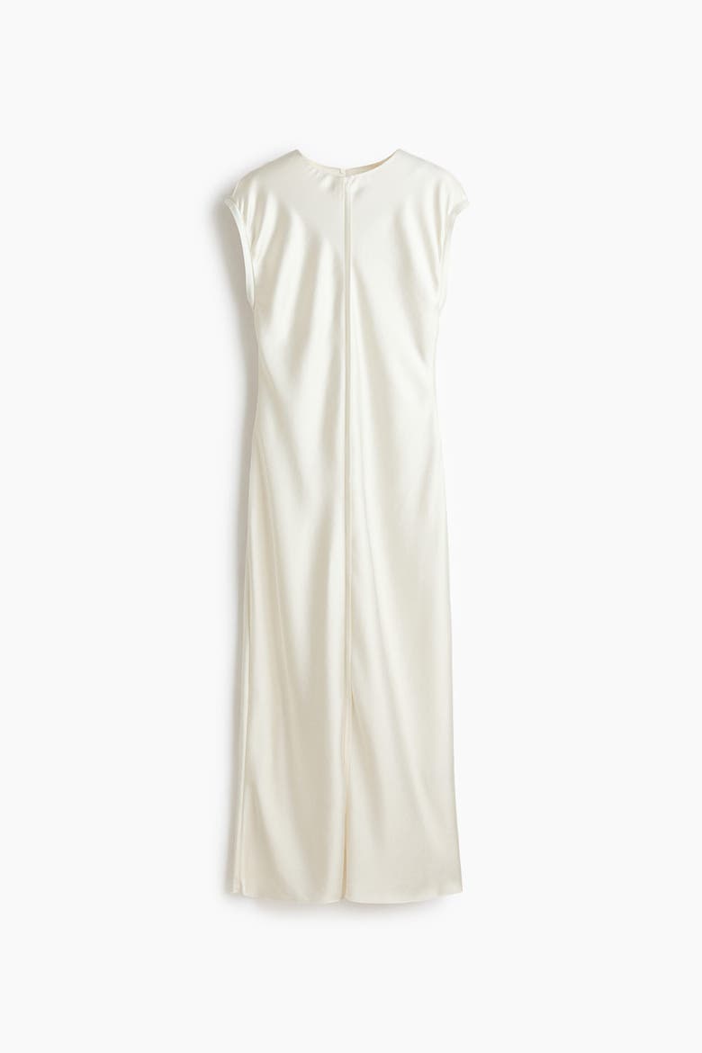 Satin Midi Dress, Main, color, Ivory