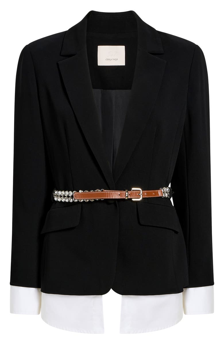 Cinq à Sept Vittoria Layered Belted Jacket, Alternate, color,