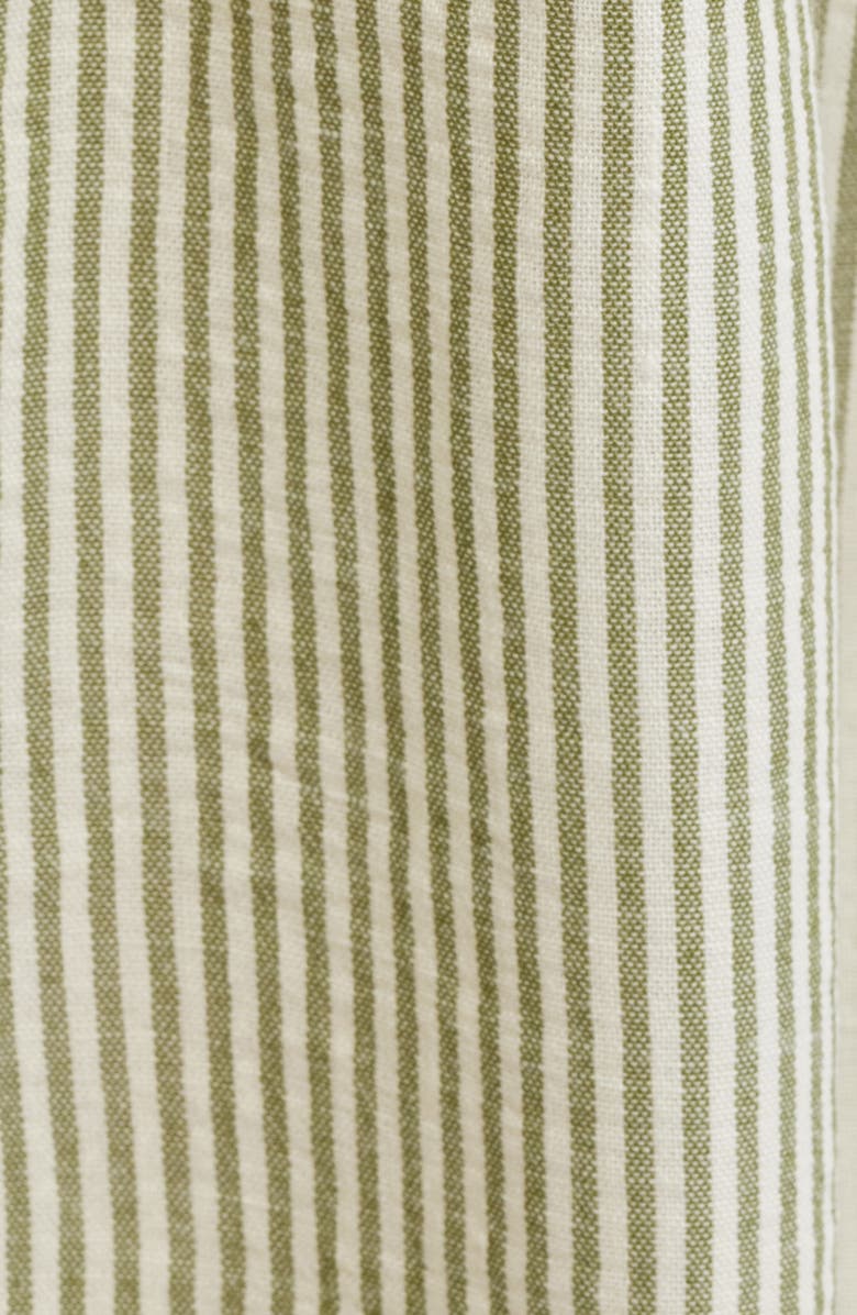 Julia Jordan Stripe Bracelet Sleeve Button-Up Shirtdress, Alternate, color, Ivory Multi