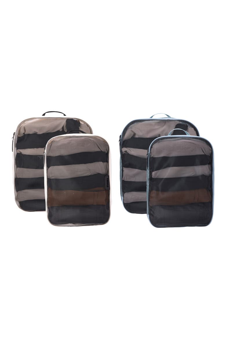 Family Packing Cube Set, Alternate, color, POND GRAY/ WHITE