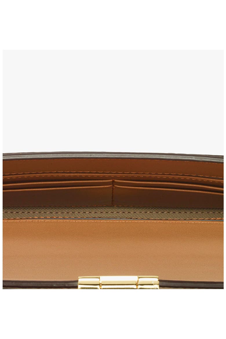 Tracy Chain Wallet in Visetos, Alternate, color, Cognac