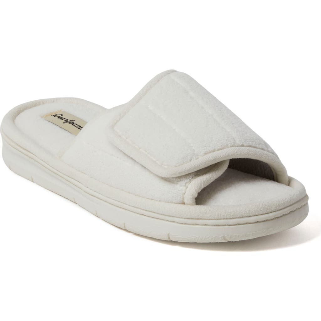 DEARFOAMS DEARFOAMS MICKEY TERRY ADJUSTABLE SHOWER SLIDE SLIPPER