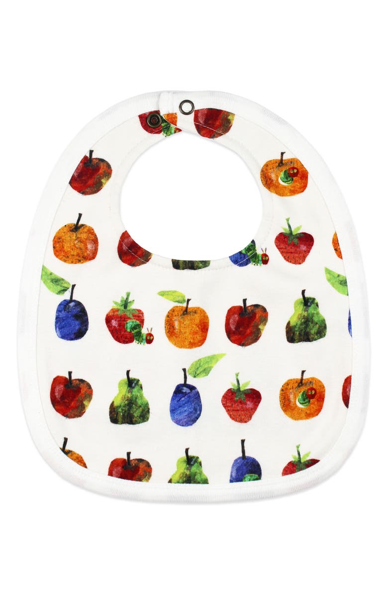 L'ovedbaby x 'The Very Hungry Caterpillar<sup>™</sup>' 2-Layer Reversible Organic Cotton Bib, Alternate, color, Fruit