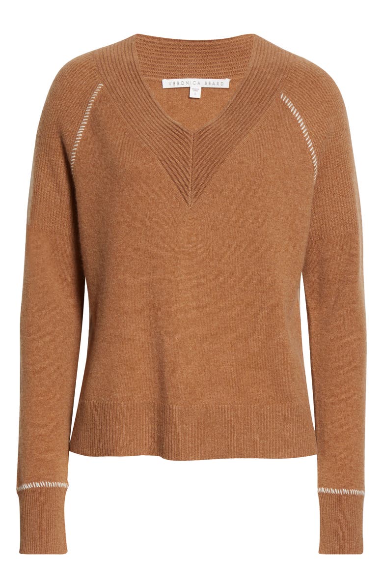 Veronica Beard Preta V-Neck Cashmere Sweater, Alternate, color, 