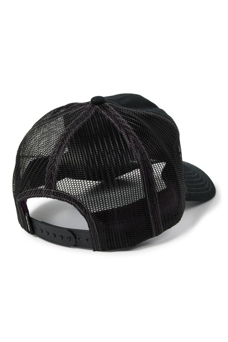Immortal Trucker Hat, Alternate, color, WASHED BLACK
