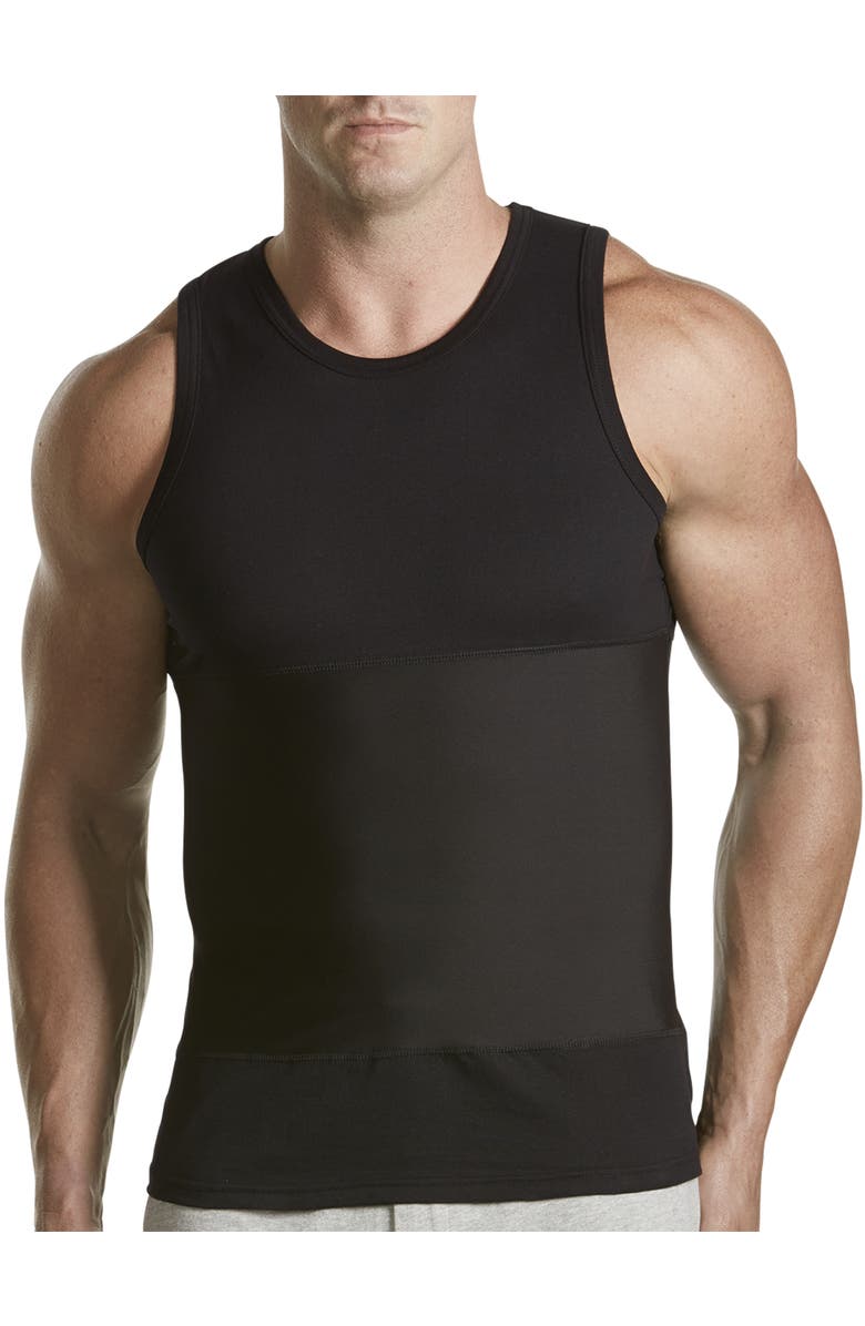 Harbor Bay by DXL Shapewear Tank T-Shirt, Main, color, Black