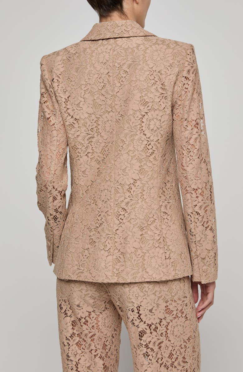L'AGENCE Chamberlain Lace Blazer, Alternate, color, Cappuccino