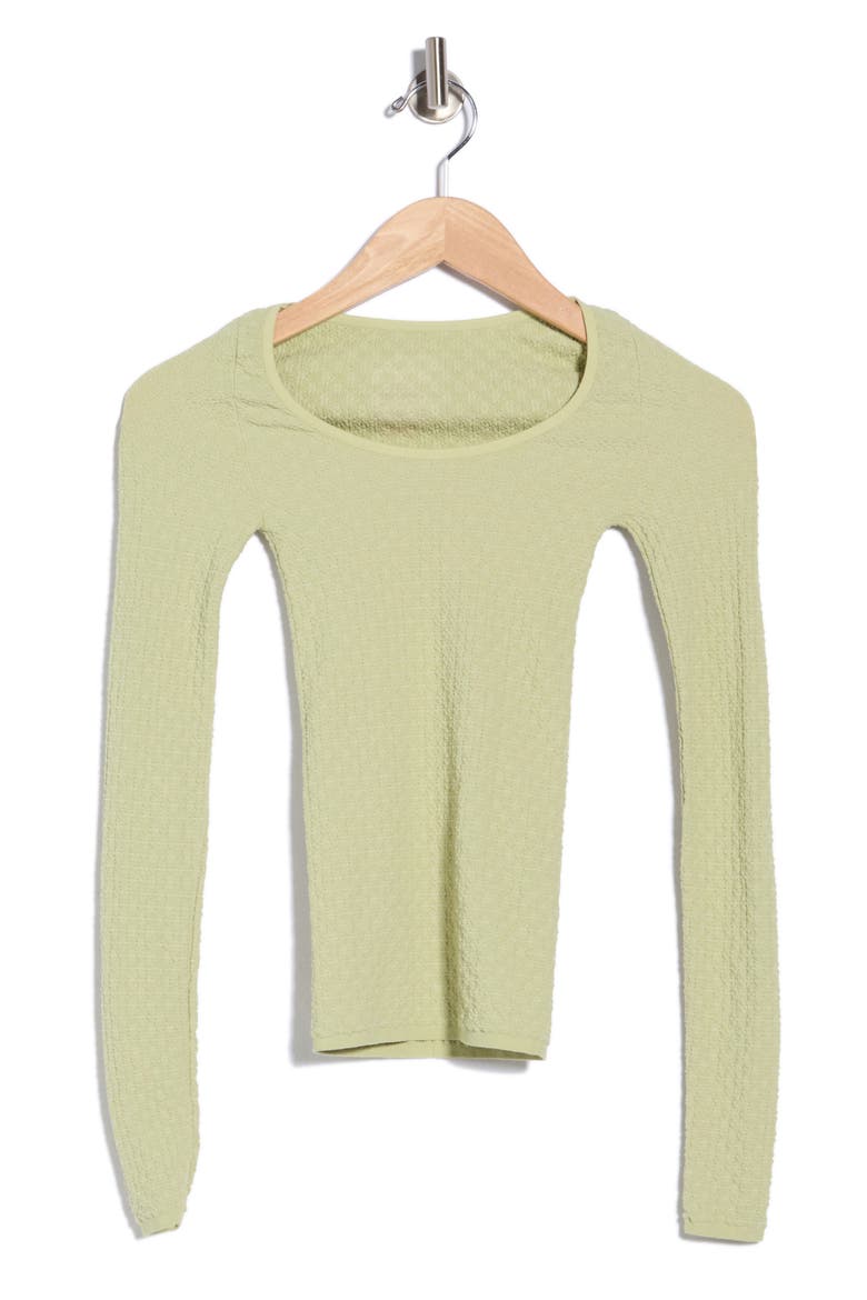 Love Letter Long Sleeve Top, Alternate, color, FRESH GREEN