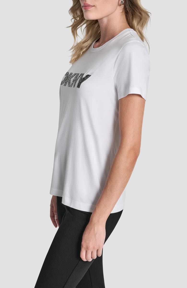 DKNY Pumiced Logo Graphic T-Shirt, Alternate, color, White