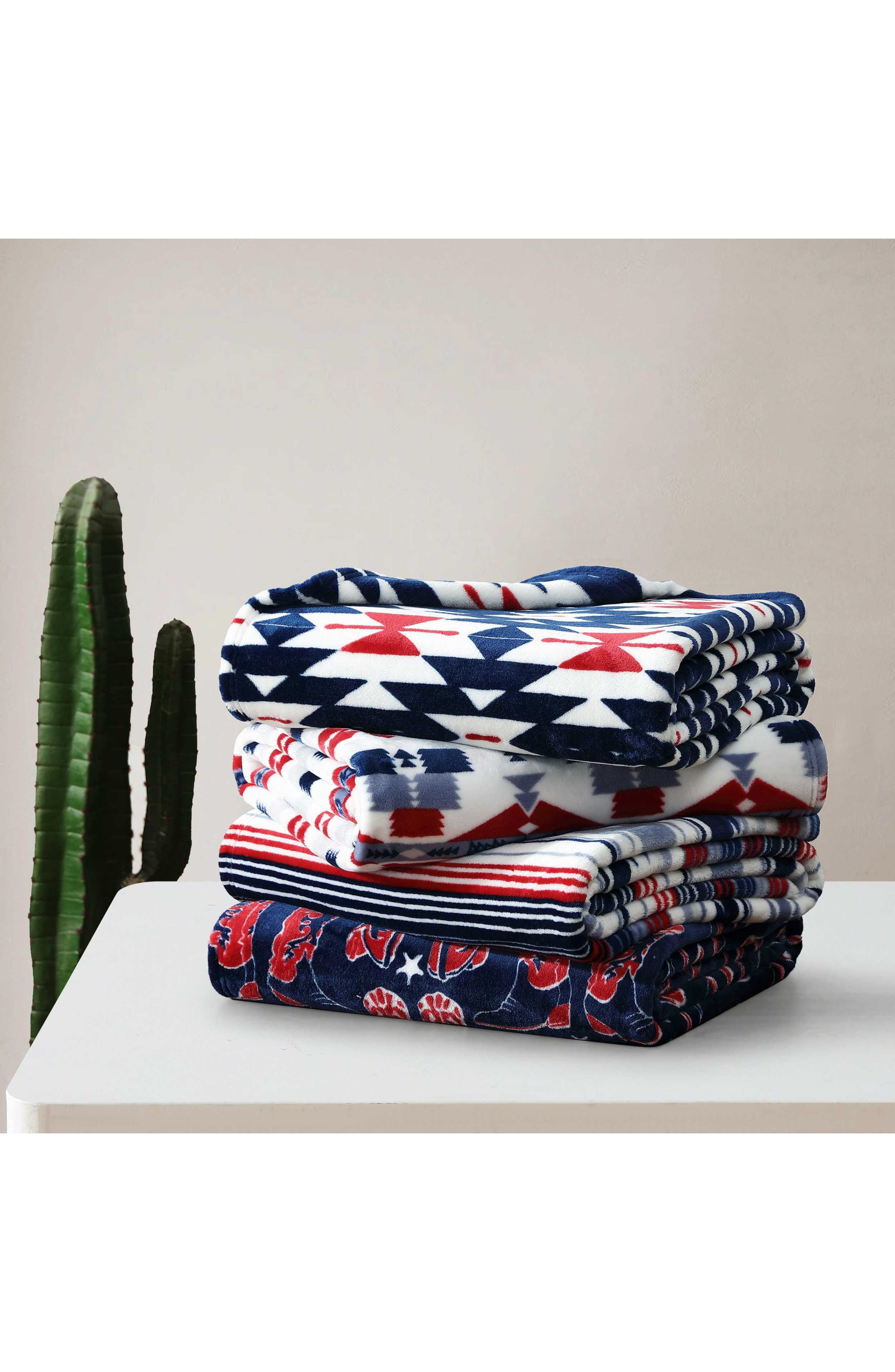 Nolan Soft Plush Fleece Throw