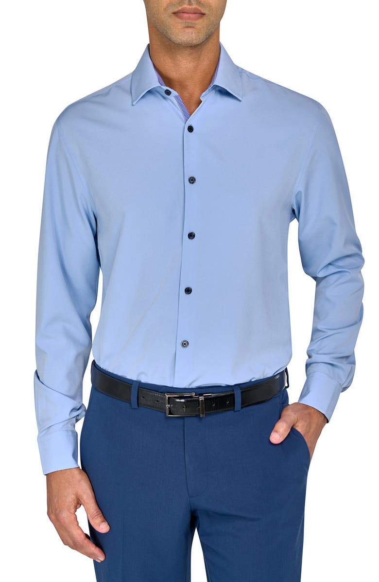 W.R.K Slim Fit Performance Dress Shirt, Main, color, 