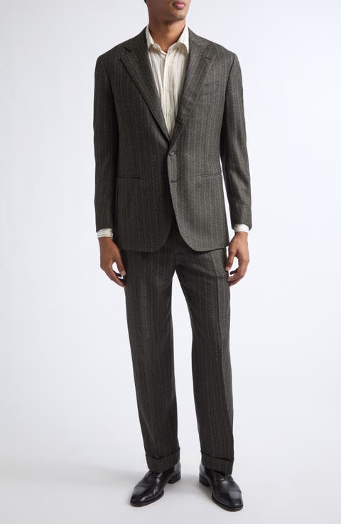 Waverly Pinstripe Wool Suit