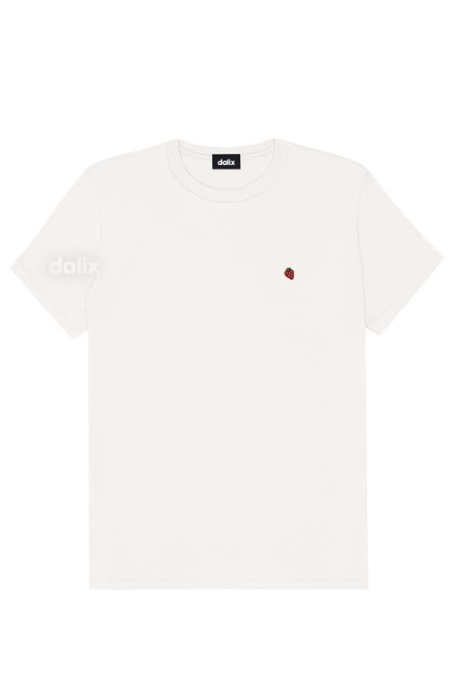 Dalix Womens Lil Flower Lightweight Jersey Tee In White