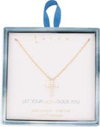 Leith Cubic Zirconia Cross Pendant Necklace