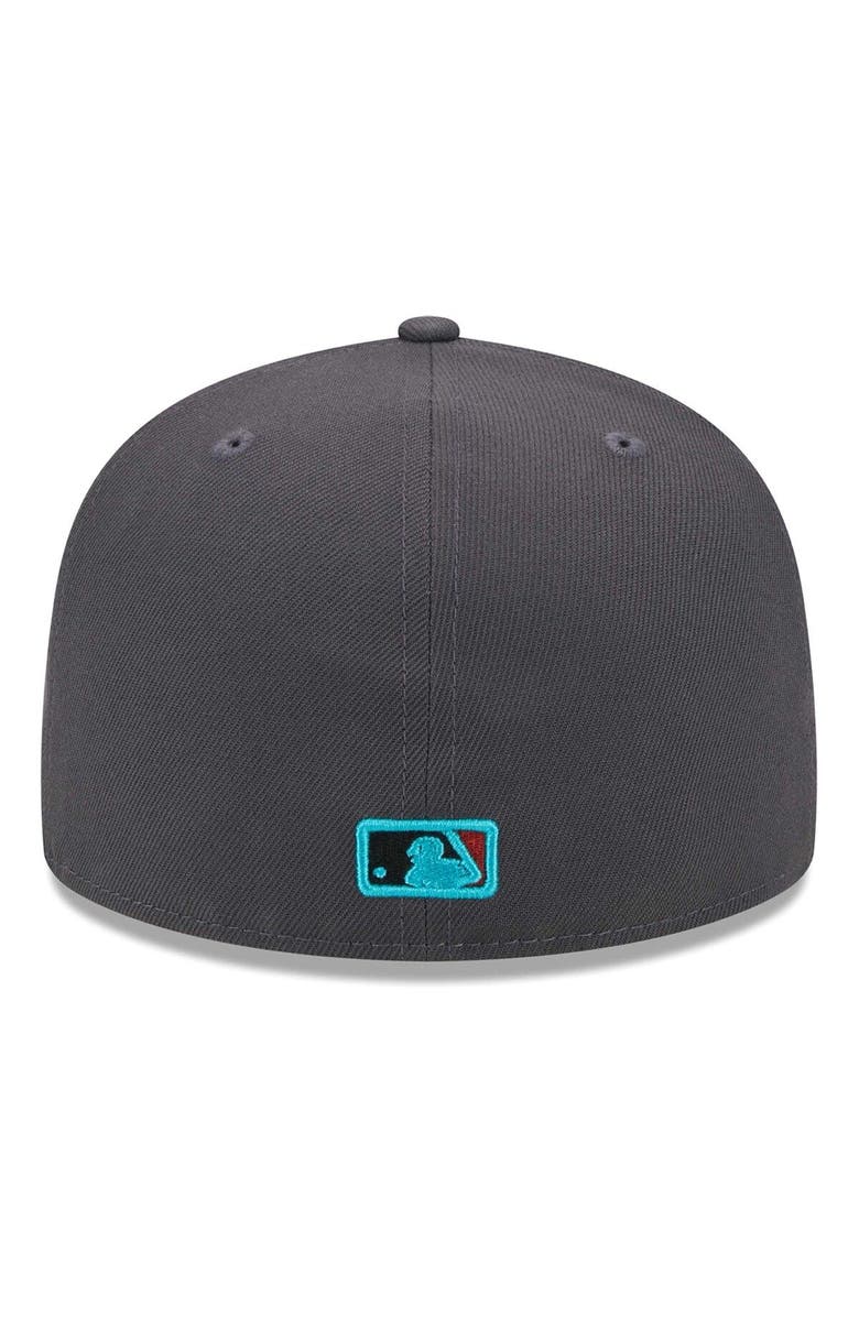 New Era Men's New Era Graphite Pittsburgh Pirates Print Undervisor 59FIFTY Fitted Hat, Alternate, color,