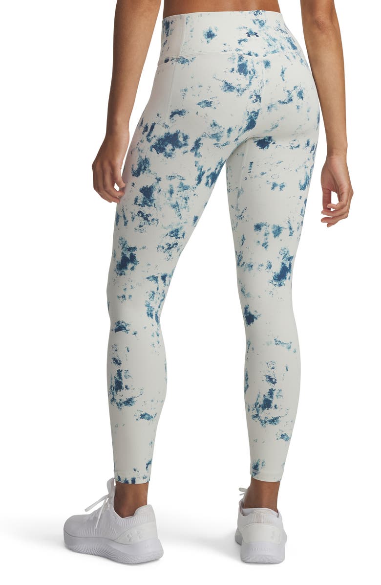 Under Armour Meridian Print Leggings, Alternate, color, Summit White / Wham Blue