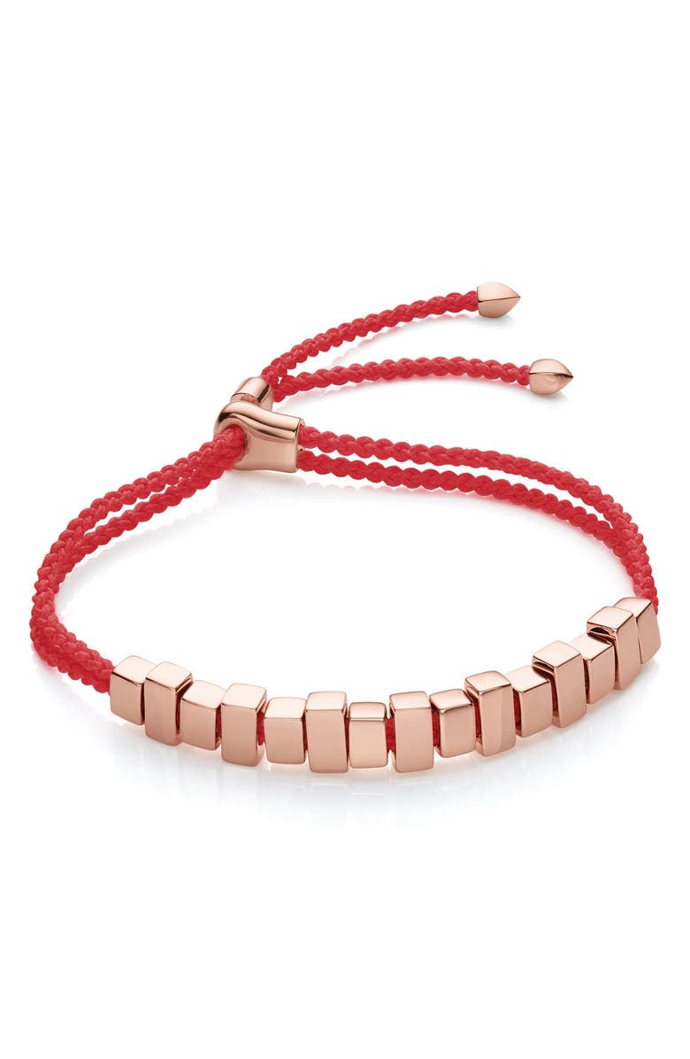 Monica Vinader Linear Ingot Friendship Bracelet, Main, color,