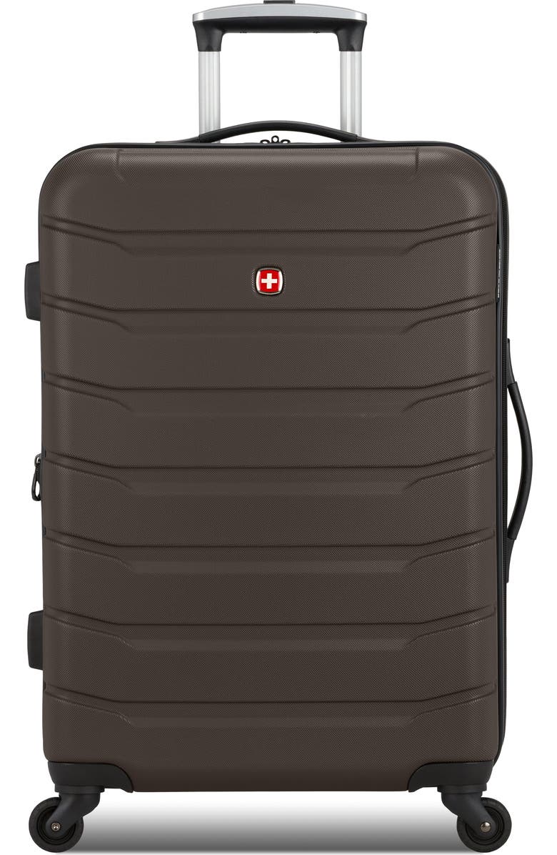 SWISSGEAR 29-Inch Hardside Spinner Suitcase, Main, color, Chocolate
