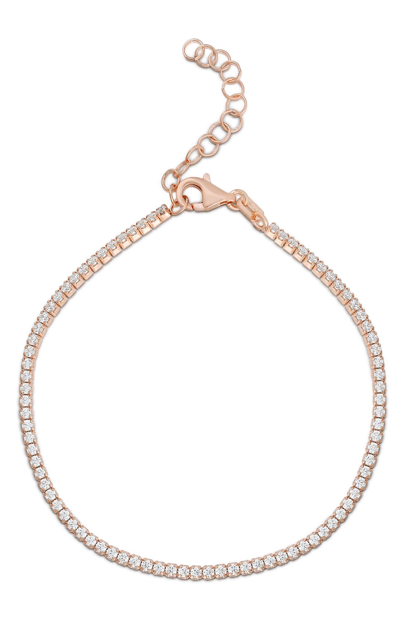 GLAZE JEWELRY Rose Gold Vermeil CZ Bracelet