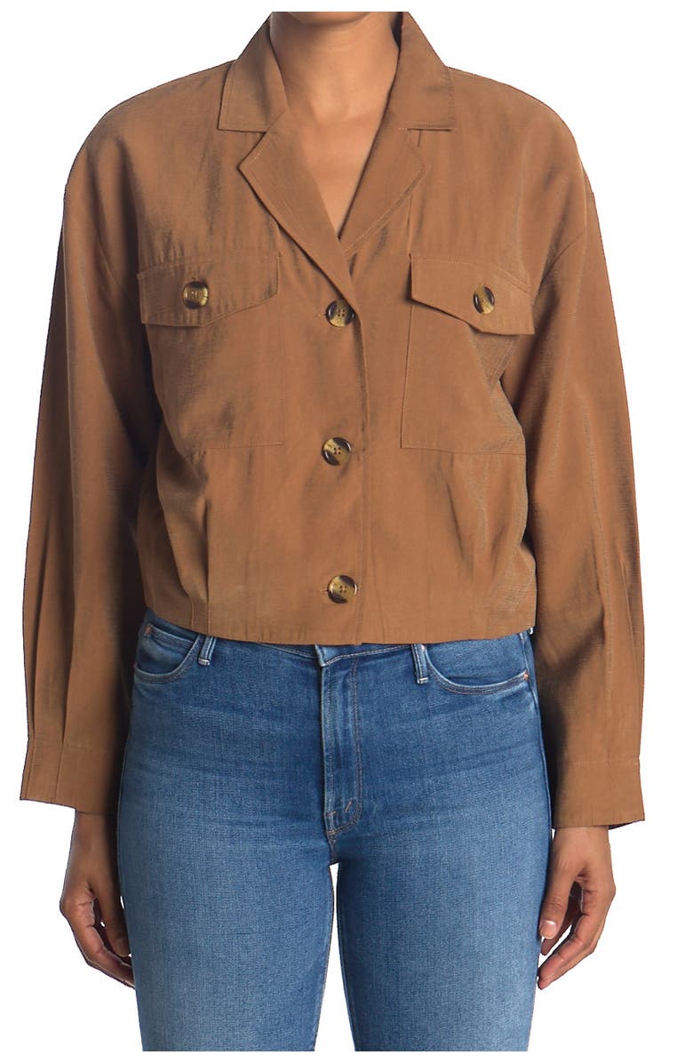 VELVET HEART Griffith Long Sleeve Button Down Jacket, Alternate, color, 