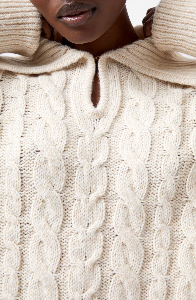 French Connection Kyla Sparkle Sweater, Alternate, color, Porcelain Cream