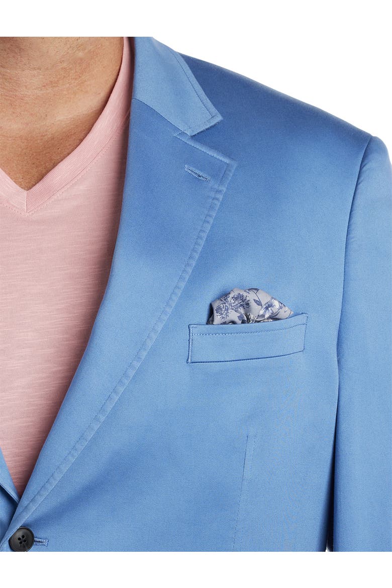 Big & Tall Floral-Lined Sport Coat, Alternate, color, BLUE
