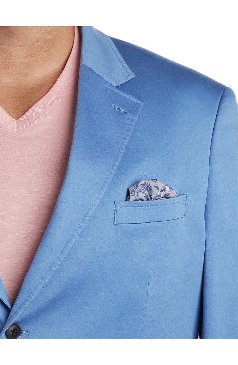 Oak Hill by DXL Big & Tall Floral-Lined Sport Coat, Alternate, color, Blue