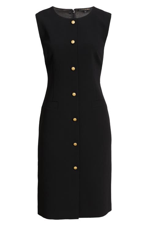 Briel Sleeveless Crepe Sheath Dress