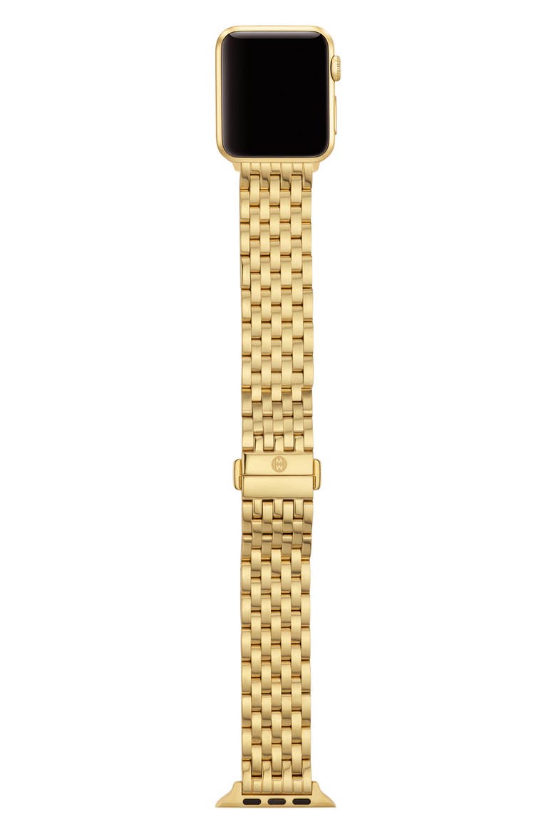 20mm Apple Watch® Bracelet Watchband, Alternate, color, GOLD