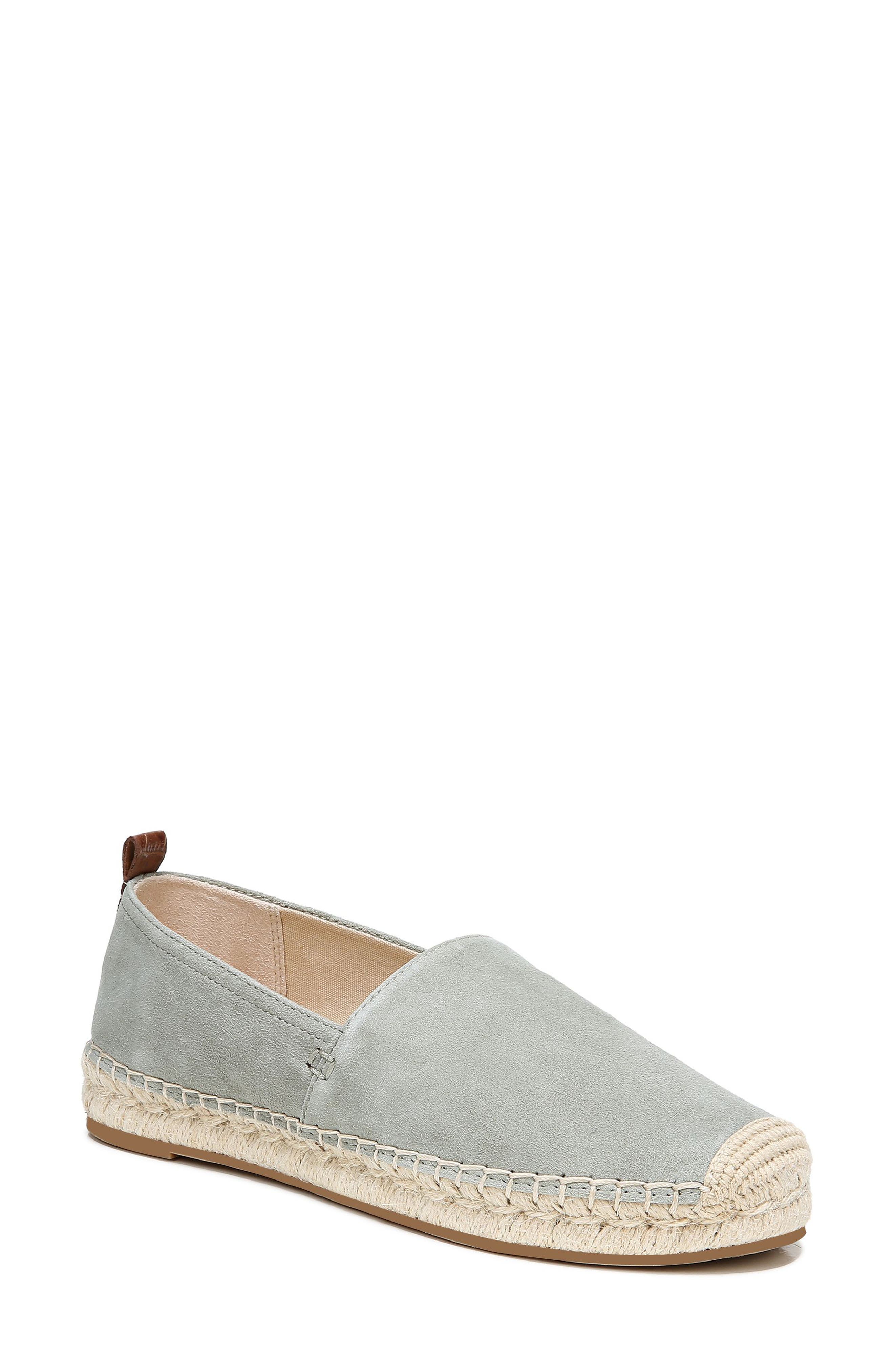 Khloe Espadrille Flat, Main, color, MINERAL GREEN SUEDE