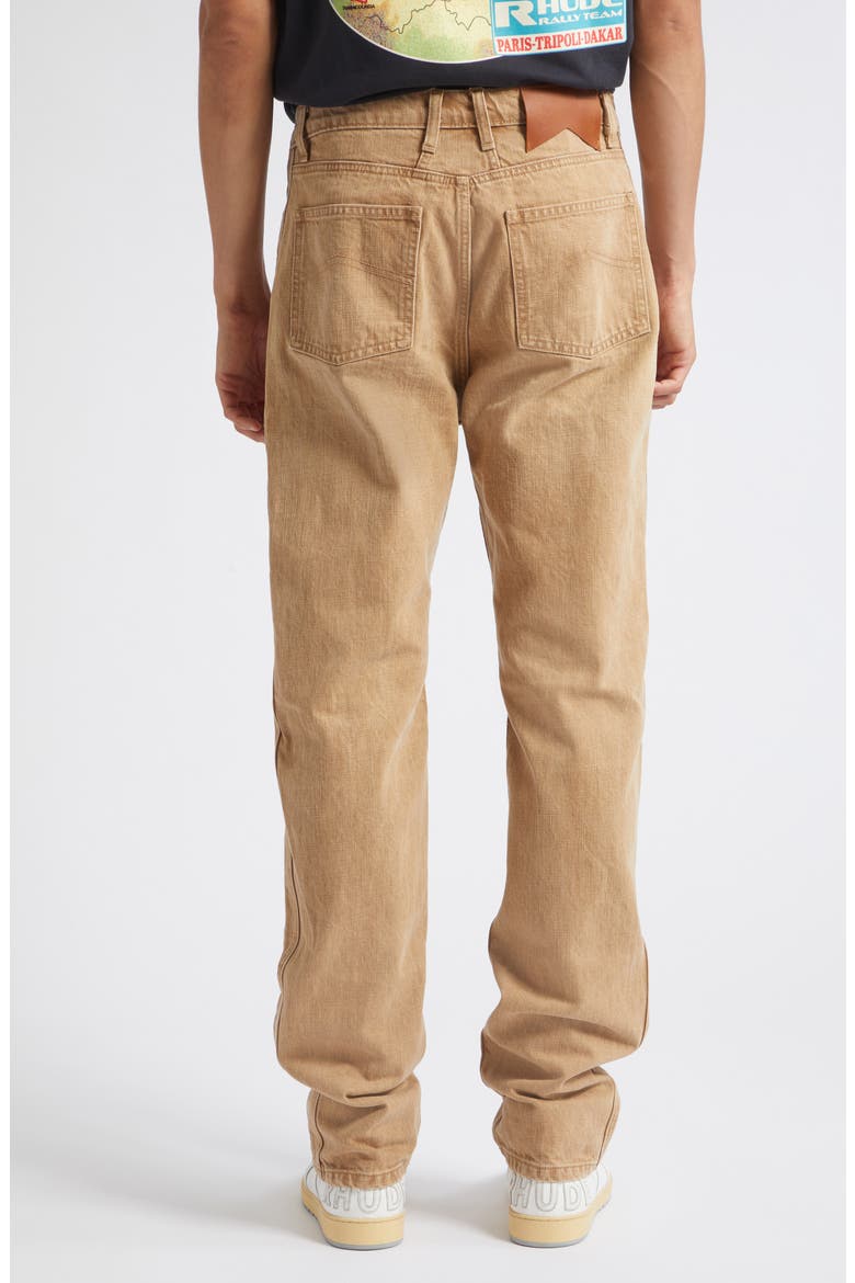 Traxedo Straight Leg Jeans, Alternate, color, WASHED BROWN