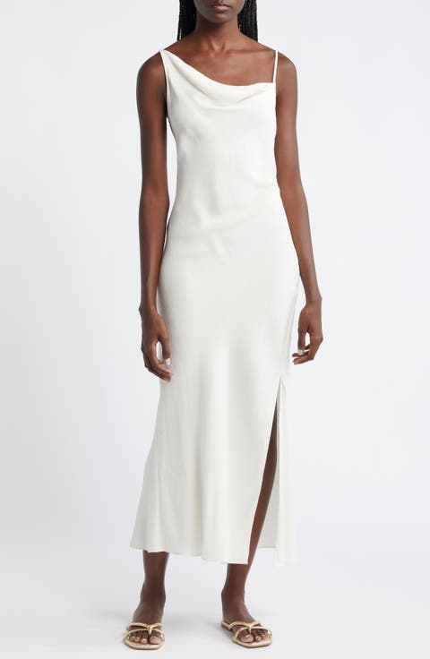 Jackie Asymmetric Neck Slipdress