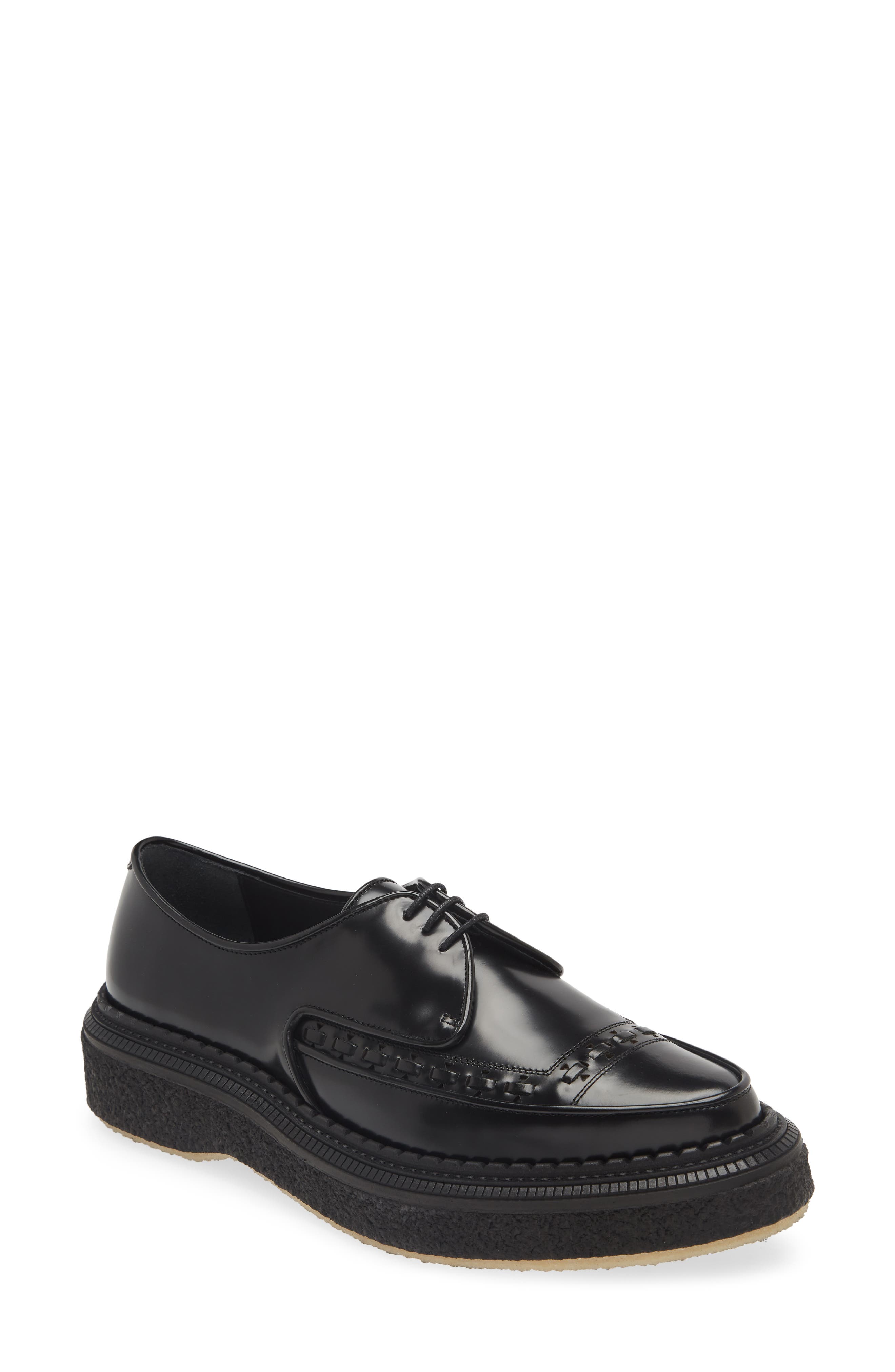 Creeper Sole Derby, Main, color, BLACK