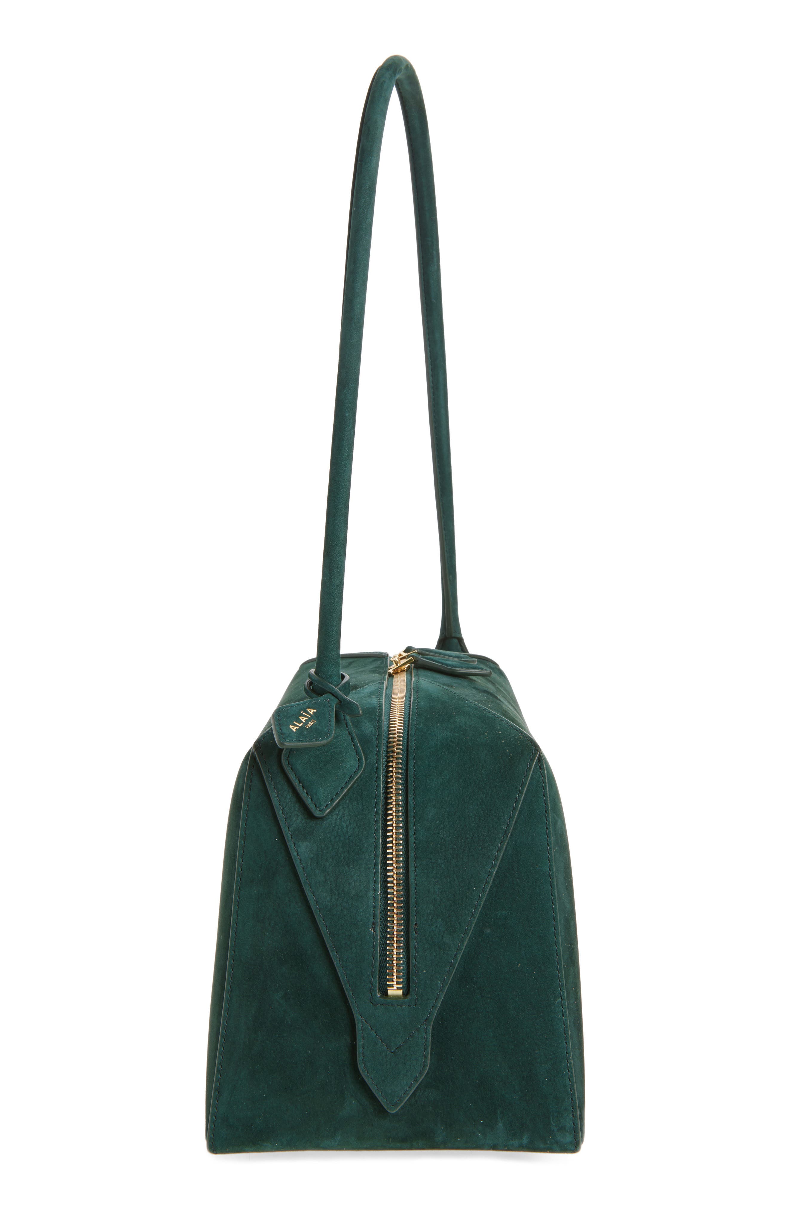 Alaïa Shoulder Bag, Alternate, color, Vert Foret