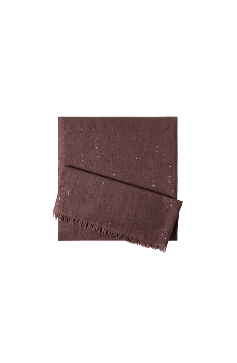 Cashmere and silk Diamond yarn scarf
