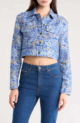 Derek Lam 10 Crosby Marc Patch Pocket Jacquard Jacket