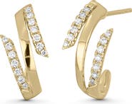 Bony Levy Kiera 18k Gold Diamond Triple Wrap Huggie Earrings