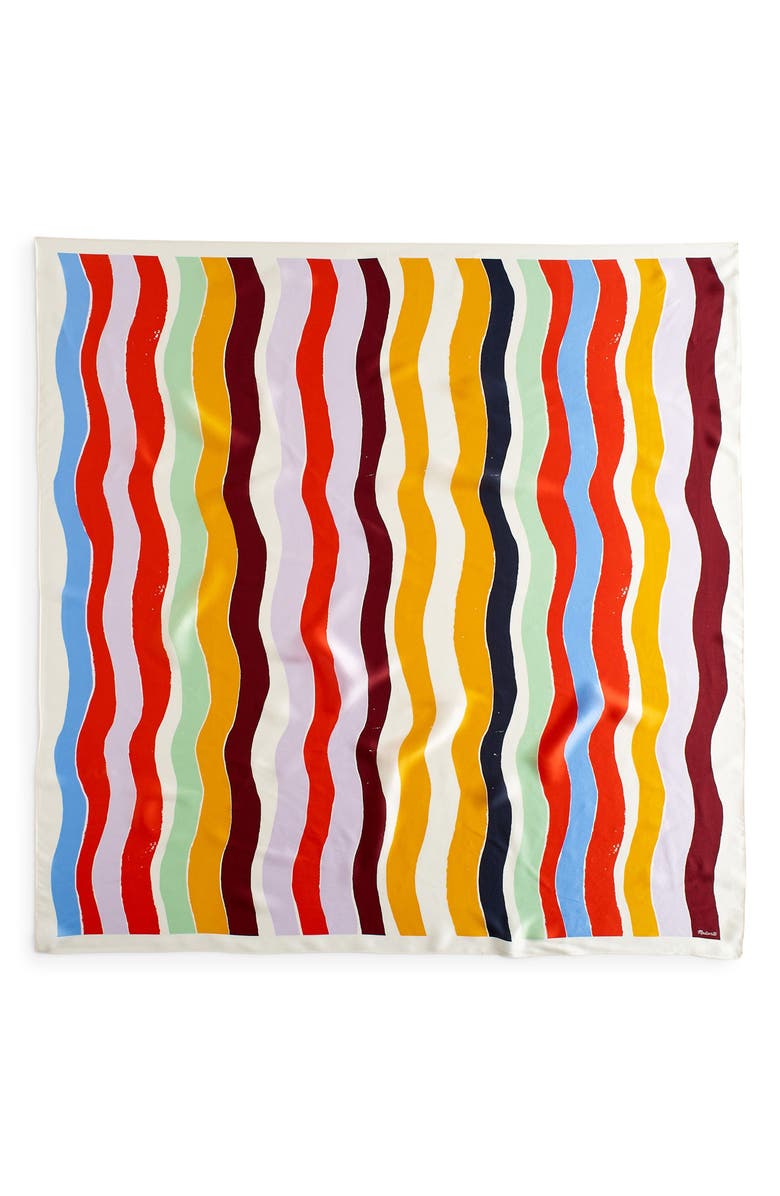 Madewell Supersize Silk Bandana, Alternate, color, 